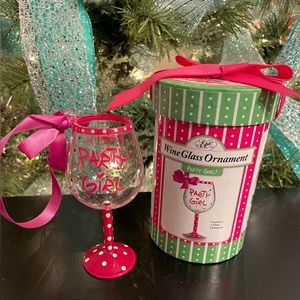 Party Girl Wine Glass Ornament *NEW*